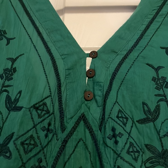 FREE PEOPLE GREEN COVER UP - Picture 2 of 3